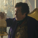 Prinny (Mark Gatiss) eats an egg. (Screenshot: FX)